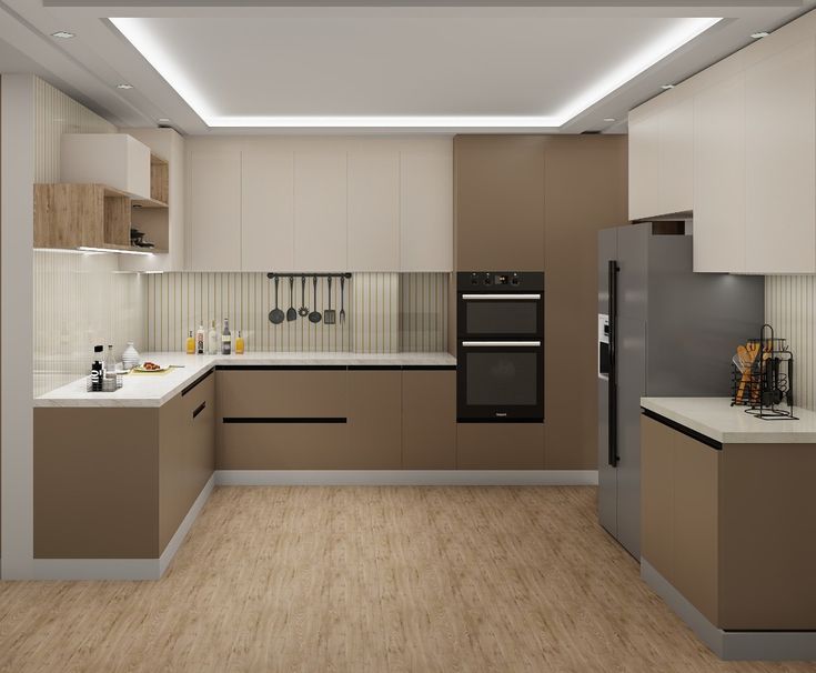 Modular Kitchen With Storages